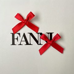 Бантики, Красный, 4 см, 50 шт.