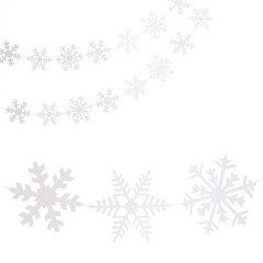 Гирлянда-подвеска, Снежинки, Голография, 200 см, 1 уп.