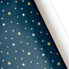 Бумага подарочная "Звезды" / листы